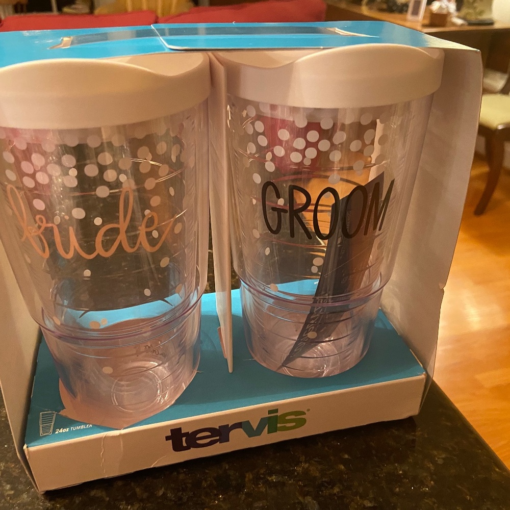 Tervis insulated cups for Bride & Groom